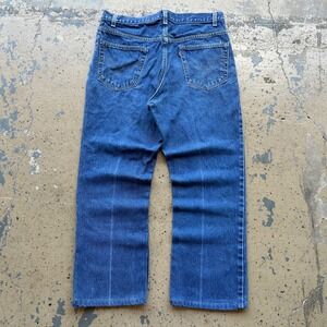 Vintage 90s Levis 517 Bootcut Jeans Made in USA Medium Wash Denim Fits 35x28